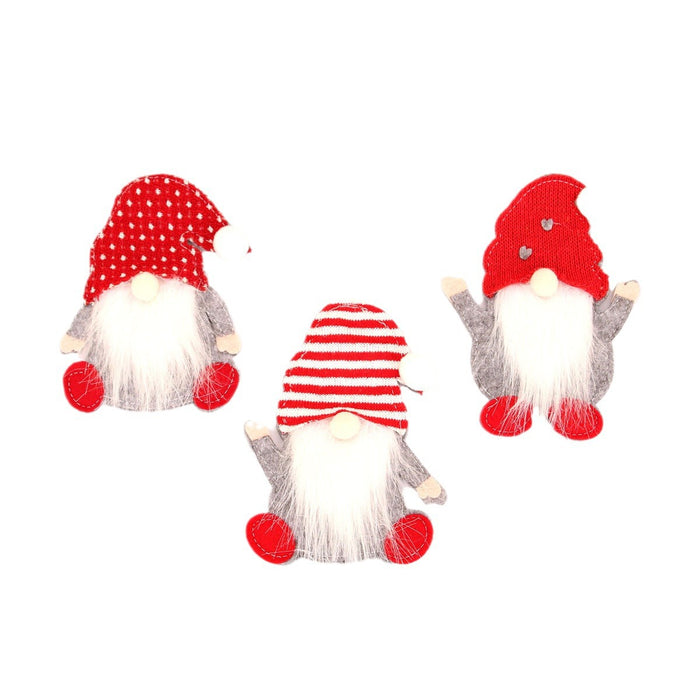 Wholesale New Dwarf Knife and Fork Set Face-less Old Man Knife and Fork Bag Rudolph Tableware Set Christmas Decoration Supplies