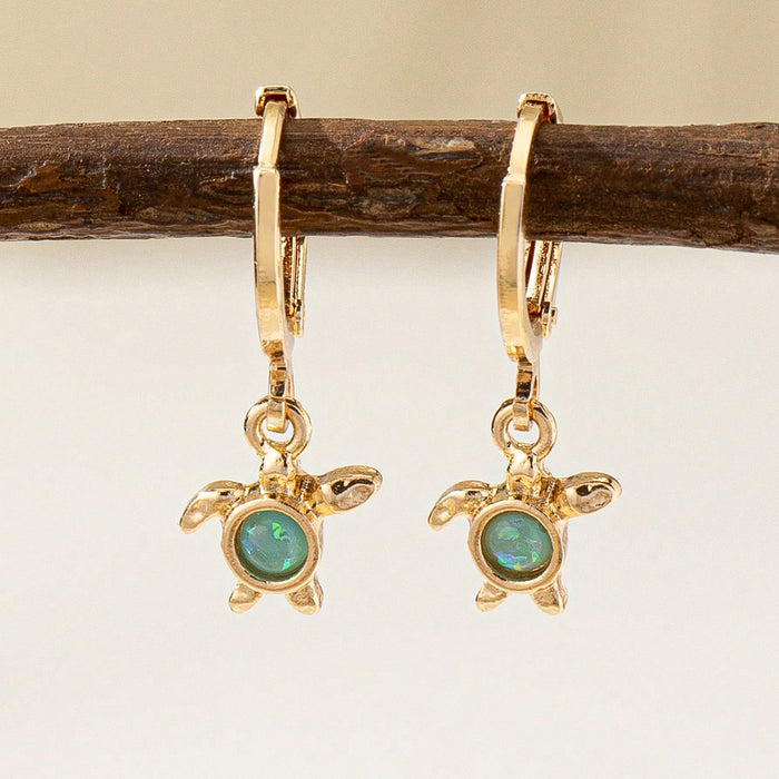 Wholesale Beach vacation ocean simple alloy starfish nut tree sea turtle ladies earrings