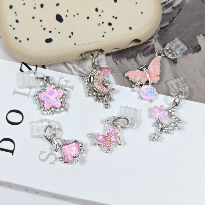 Wholesale Diamond star and moon pendant Mobile Phone Stands