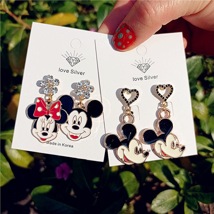 Wholesale Cartoon Alloy Heart Earrings JDC-ES-Xingj037