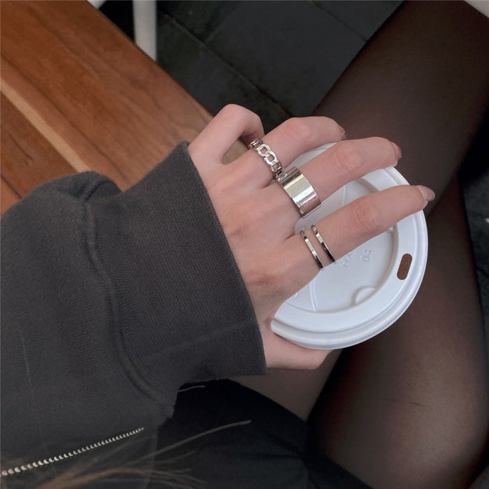 Wholesale Open adjustable index finger joint ring cold style niche