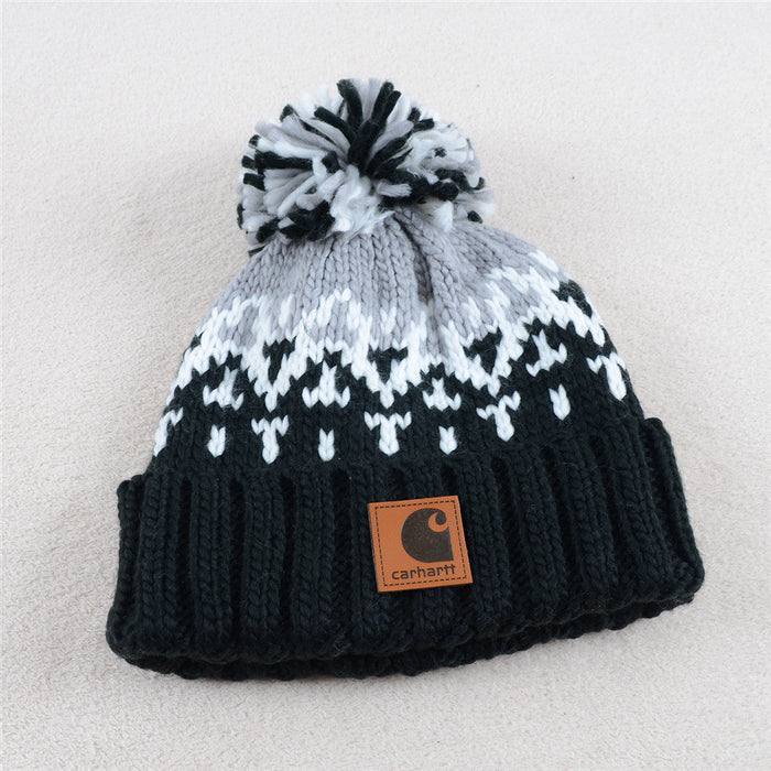 Wholesale Hat Acrylic Warm Pom Knitted Hat (F) JDC-FH-KuT013