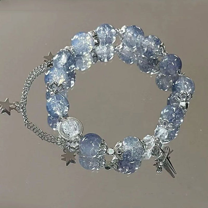 Wholesale Glass bracelet, niche, personalized design, versatile, high-end