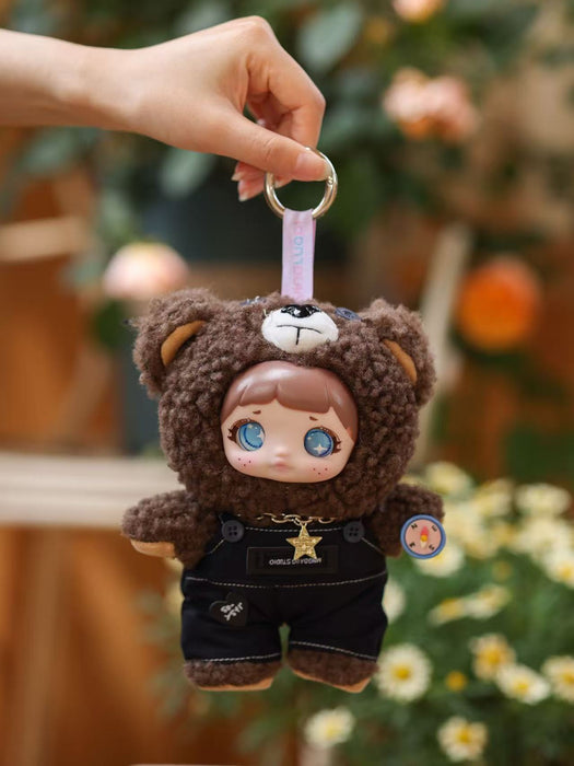 Wholesale Trendy Plush Bag Charm with Soft Clay Face Doll Cute Stress Relief Doll
