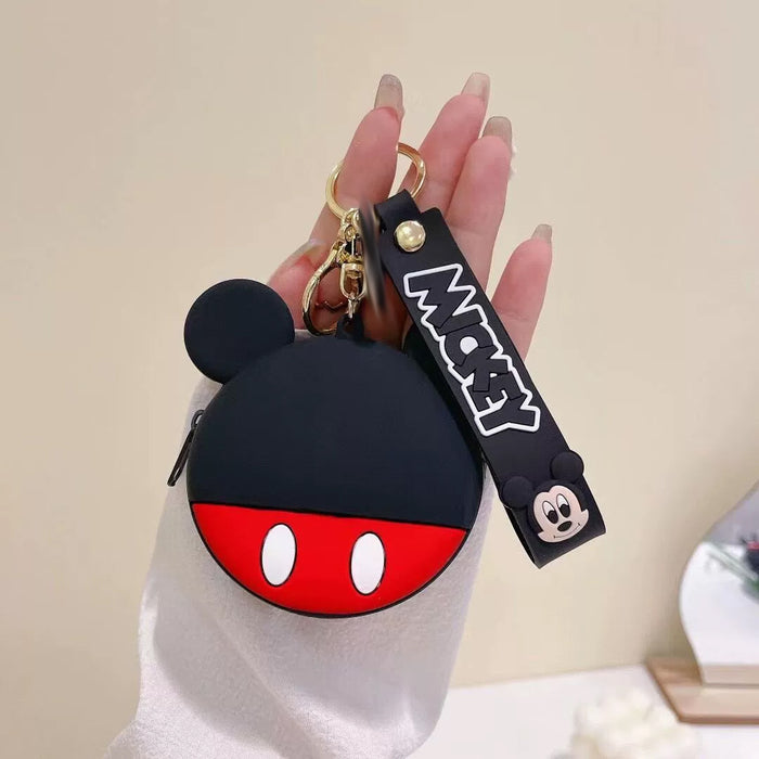 Wholesale Fashion Silicone Cartoon Coin Purse With Zipper Transparent Small Wallet Pendant