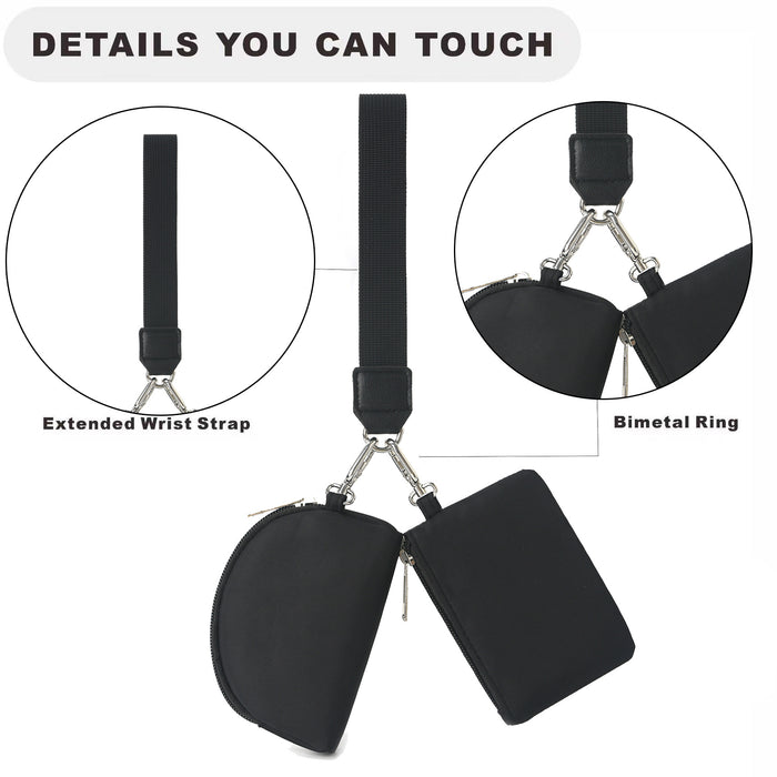 Wholesale Same style wrist bag, portable Lulu card bag, bank card mini change storage bag