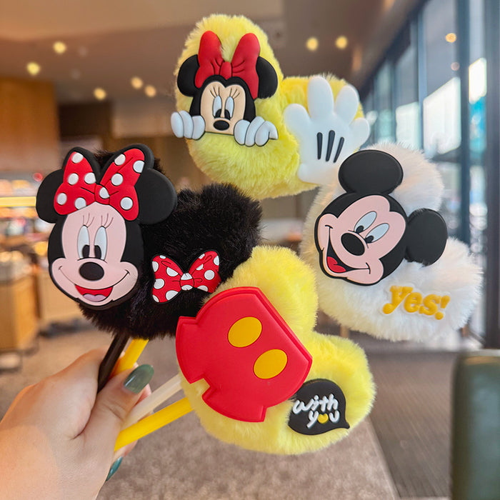 Wholesale Cartoon gel pen cute doll pen cartoon creative hair ball plush pen children' s gift