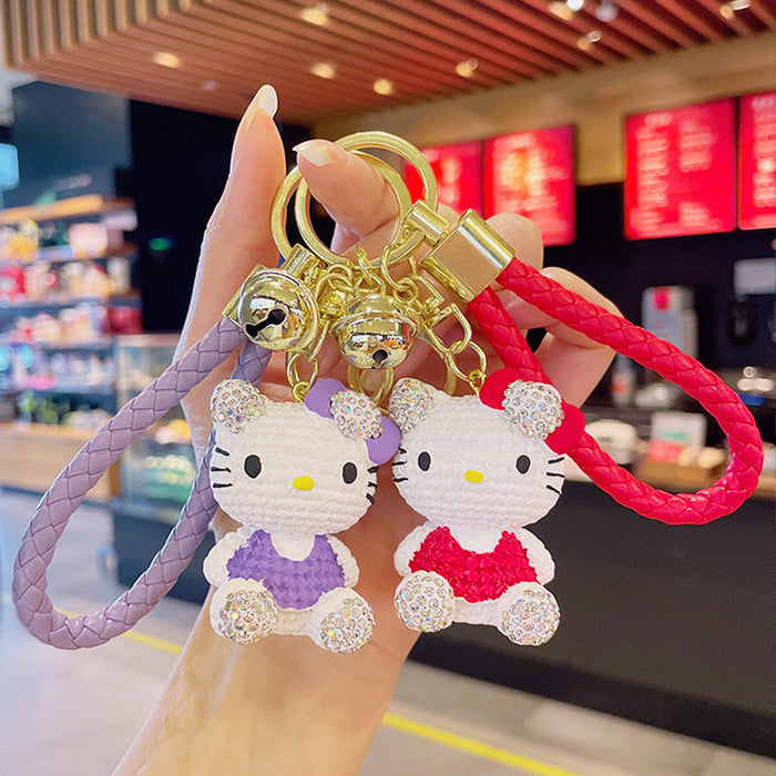 Wholesale Diamond Resin Doll Cartoon Keychain JDC-KC-YD102