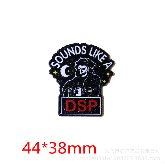 Wholesale Cartoon Organ Acrylic Pin DIY Patch Accessories JDC-FK-OuYie009