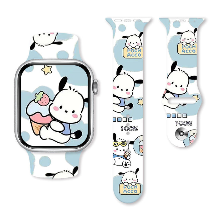 Wholesale Cartoon Silicone Strap Suitable for Apple Watch Strap (S) JDC-WD-NuoQi002