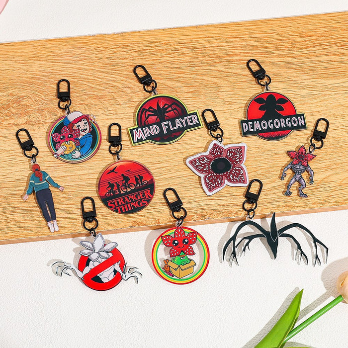 Wholesale 6pcs/ set Cartoon Anime Keychains Character Pendants Backpack Ornaments