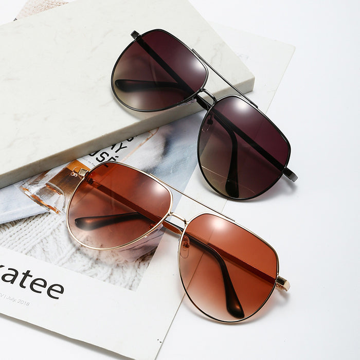 Wholesale Sunglasses, metal full frame sunglasses, double beam sunshade