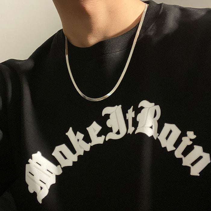 Wholesale Titanium steel necklace, personalized and simple sweater chain
