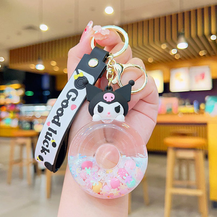 Wholesale of Oil Flowing Sand Liquid Acrylic Keychains (S) JDC-KC-YDao080