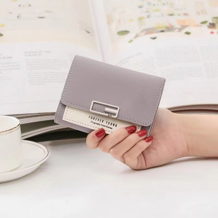 Wholesale PU Fresh and Sweet Multifunctional Short Wallet with Printing - Fashion Accessory for Daily Use