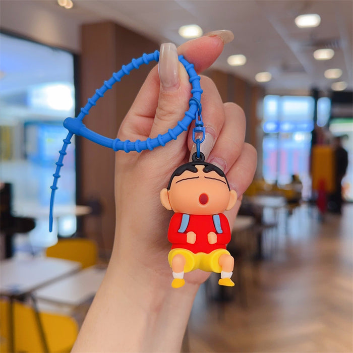 Wholesale PVC Cartoon Rotating Keychain Keyring Pendant Cute Decorative Gift MOQ≥2