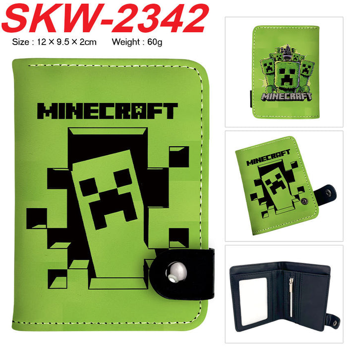 Wholesale Cartoon Theme Vertical PU Bifold Snap Wallet With Card Slots And Coin Pocket Casual Streetwear Accessory For Resale