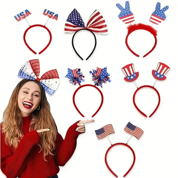 Wholesale Set, Independence Day headband, glasses, National Day parade performance props