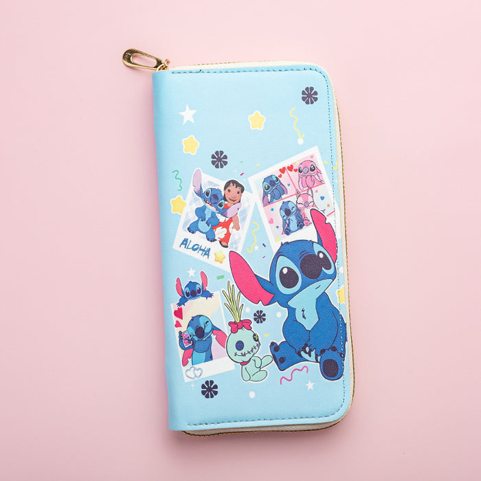Wholesale Cute cartoon print long zippered Wallet