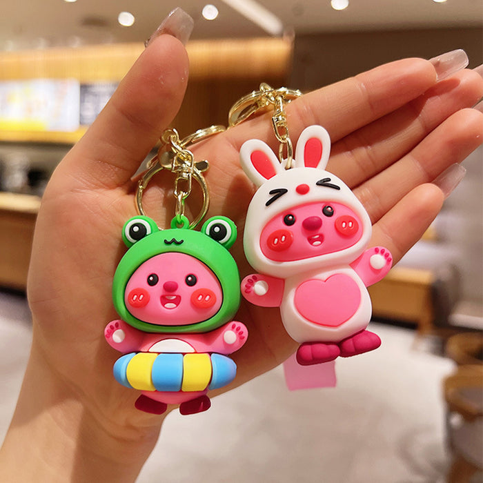 Wholesale Cartoon Doll Silicone Keychain JDC-KC-JuJi007