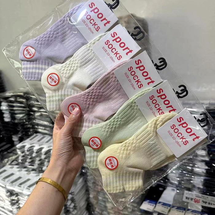 Wholesale Spring and Autumn Low Socks Women's Short Socks Spring and Summer Thin Breathable Cotton Socks Women's Sports Short Socks