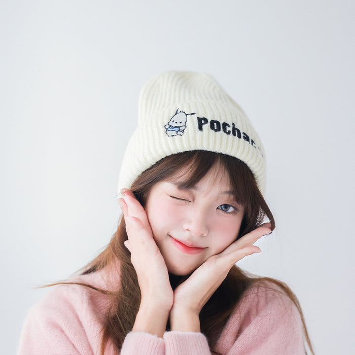 Wholesale Winter Warm Monochrome Knitted Wool Hats Cartoon Cute Hats (S) JDC-FH-Binhong001