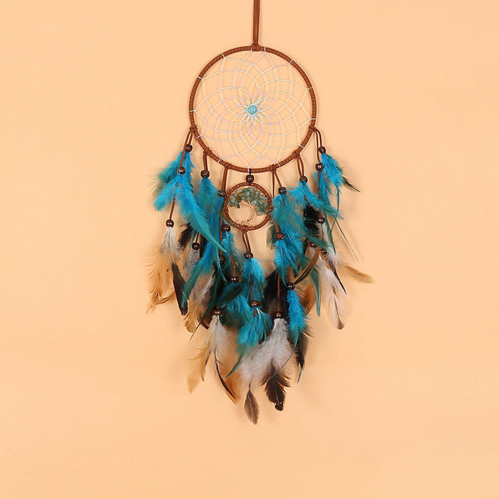 Wholesale Feather Tree of Life Dream Catcher JDC-DC-MYu006