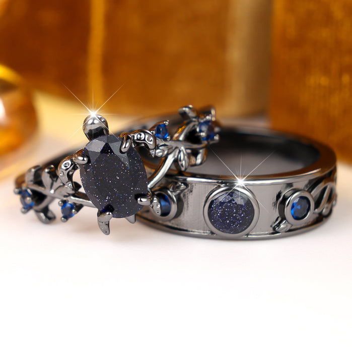 Wholesale Gothic Sea Turtle Vine Ring Set For Women Trendy  Gift Jewelry Accessory