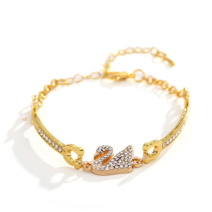 Wholesale Bracelet Swan Flash Fashion Jewelry