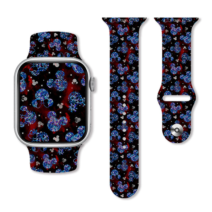 Wholesale Printed Silicone Watch Strap Wristband JDC-WD-NuoQi044