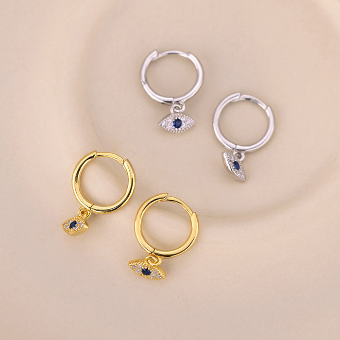 Wholesale Demon' s Eye Bright Stone Earrings