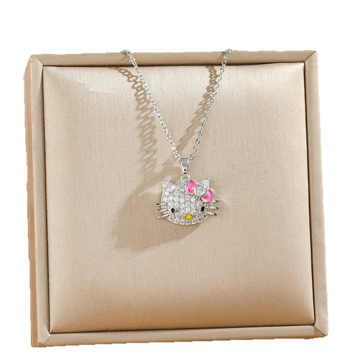 Wholesale Cute Cartoon Cat Choker  Necklace