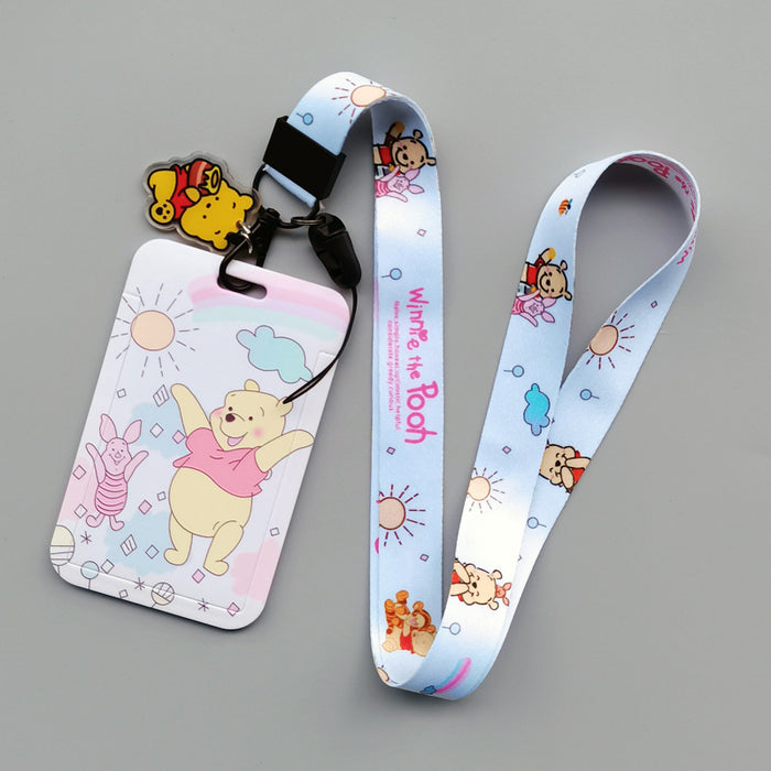 Wholesale Cartoon Anime Card Holder With Hard Case And Polyester Lanyard Chic Student ID Badge Trendy Gift