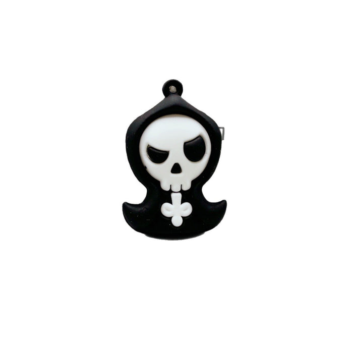 Wholesale Halloween Pumpkin Ghost Keychain Charm Soft Glue Bag Charm Gift MOQ≥2