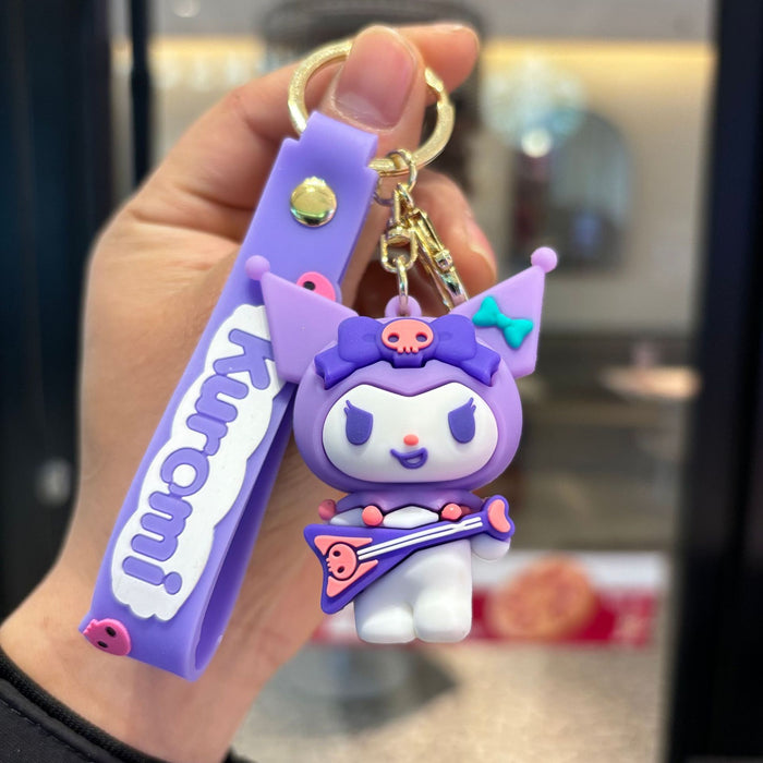 Wholesale Music keychain pvc doll pendant