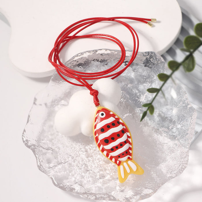 Wholesale Fish Ear Hook Necklace suit All-match Animal Necklace Daily commuter