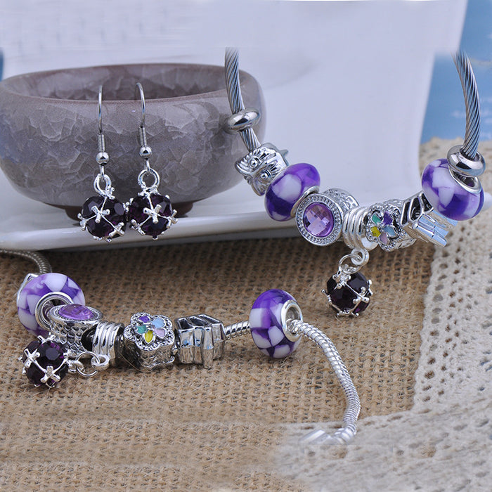 Wholesale New stainless steel bracelet, fashionable DIY bead bracelet, minimalist design