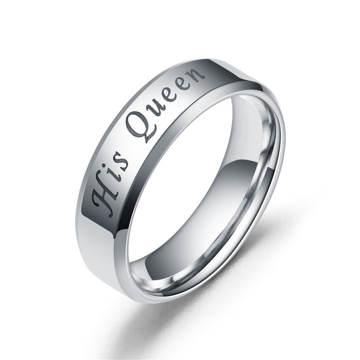 Wholesale Couple Ring Personalized Popular Stainless Steel Ring Jewelry