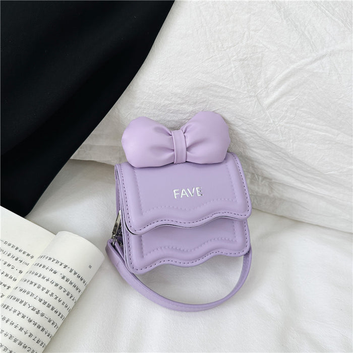 Wholesale Children's bag new cute bow mini square bag high-grade chain girls' hand bag messenger bag