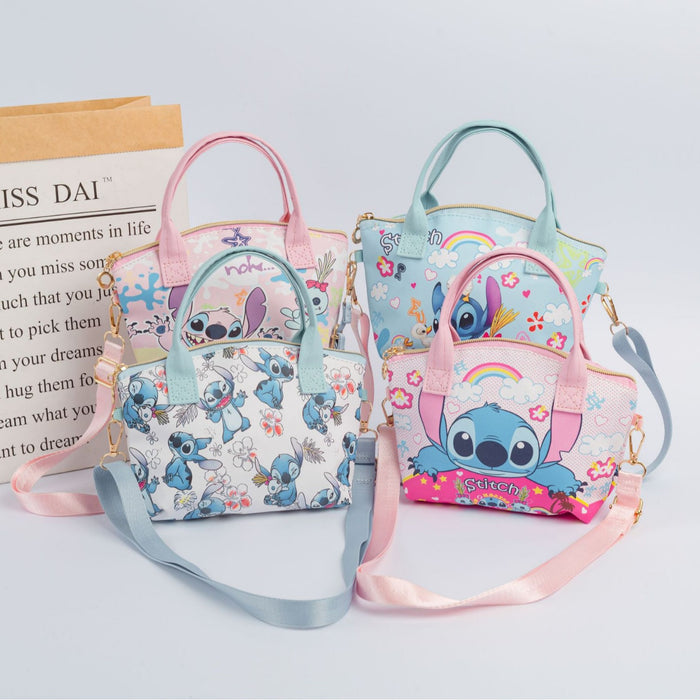 Wholesale Cute cartoon printed PU leather large capacity crossbody Handbags