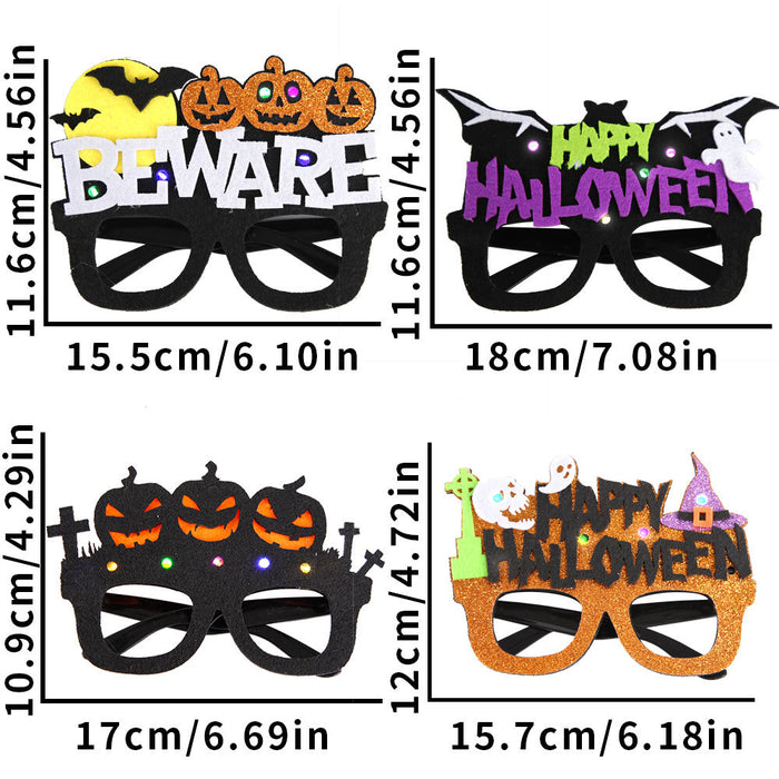 Wholesale Halloween Party LED Light Plastic Light Glasses JDC-SG-ZHHAO001