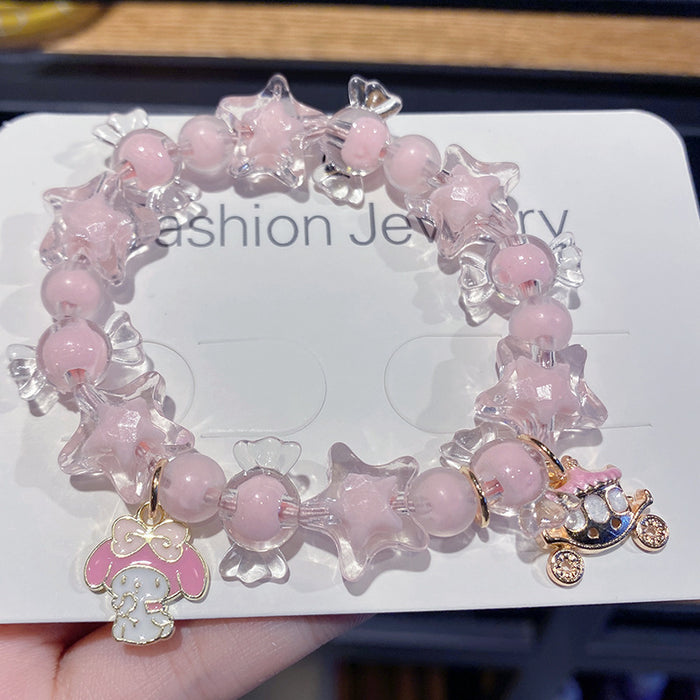 Wholesale Cute cartoon beaded bracelet for kids