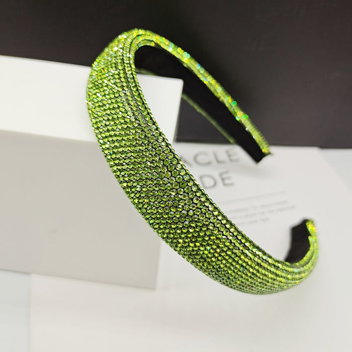 Wholesale Simple Full Diamond Wide Edge Non-slip Headband JDC-HD-YingT008