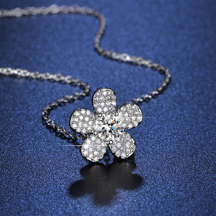 Wholesale Sparkling Geometric Flower Choker Necklace Fashion Accessory Boutique