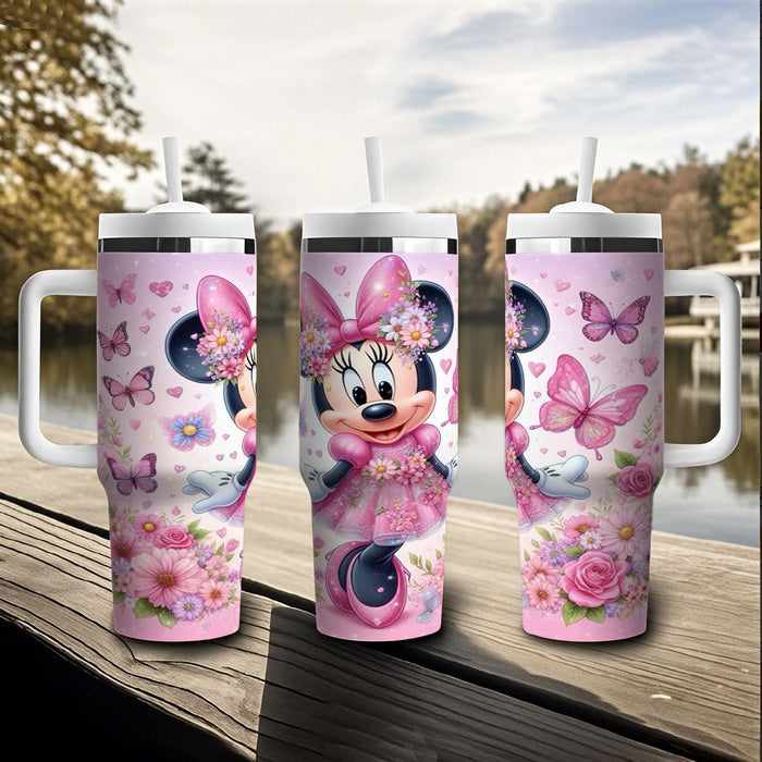 Wholesale Tumbler Cute Cartoon Pattern 40OZ Stainless Steel Car Ice Bullies Cup
