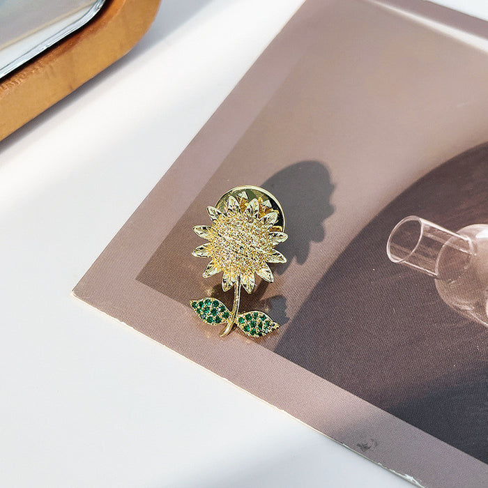 Wholesale Pin shirt brooch temperament anti glare fixed pin buckle coat cap