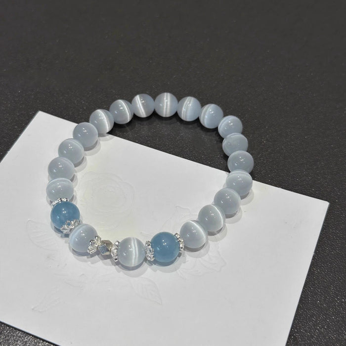 Wholesale Cat's Eye Stone Bracelet Light Luxury Niche Hand Beads