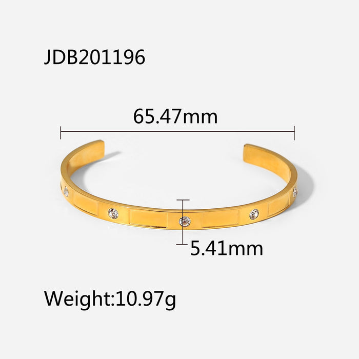 Wholesale Vintage Zircon Stainless Steel Bracelet for Women