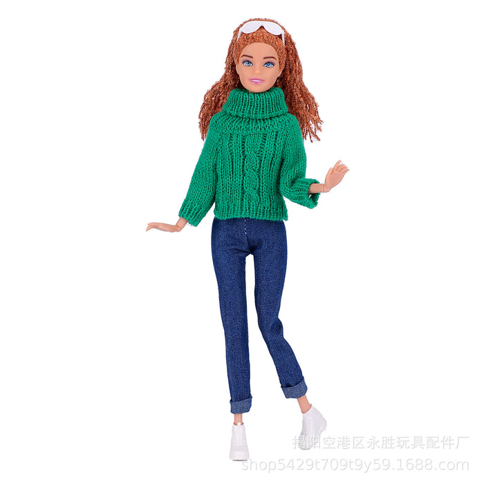 Wholesale Dress  sweater turtleneck wool sweater sweater doll clothes