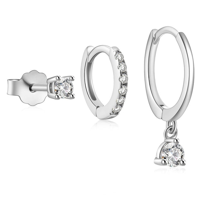 Wholesale   ladies  earrings single ear suit ear buckle copper plated 18K gold